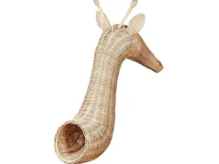 New Beliani Decorazione da parete Giraffa BANANEC Rattan 83 cm Naturale