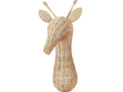 New Beliani Decorazione da parete Giraffa BANANEC Rattan 83 cm Naturale