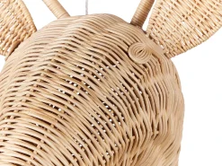 New Beliani Decorazione da parete Giraffa BANANEC Rattan 83 cm Naturale