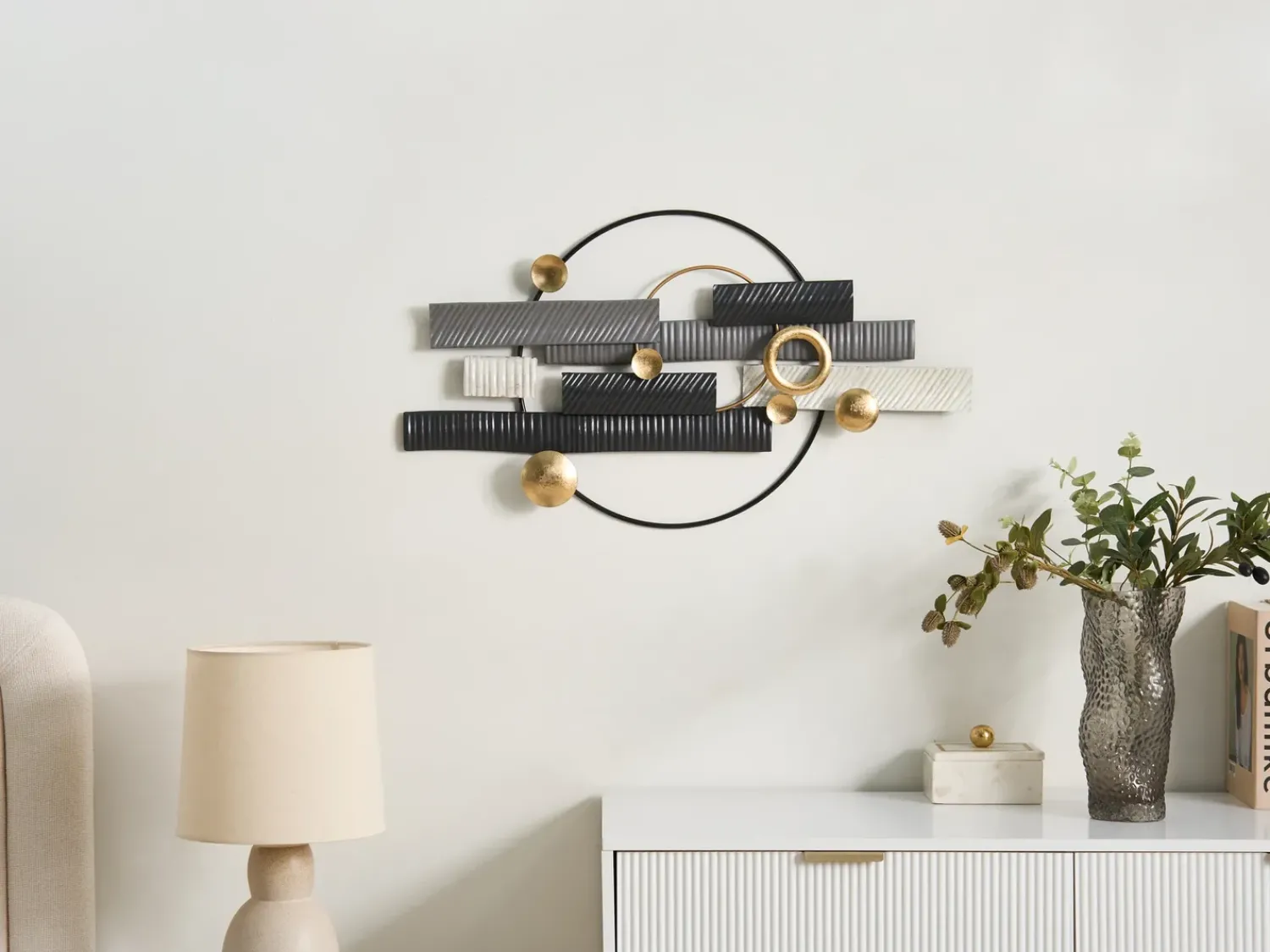 Online Beliani Decorazione da parete GLENADE Metallo 43 cm Multicolore