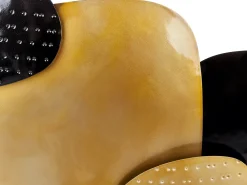 Outlet Beliani Decorazione da parete HAFNIUM Metallo 48 cm Oro Oro Nero