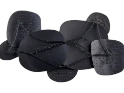 Outlet Beliani Decorazione da parete HAFNIUM Metallo 48 cm Oro Oro Nero
