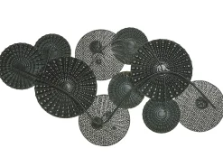 Discount Beliani Decorazione da parete HASSIUM Metallo 48 cm Blu Beige Blu Rame