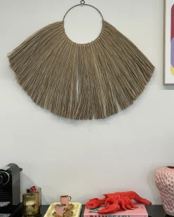 Discount Beliani Decorazione da parete HATINH Alghe marine 70 cm Naturale Beige Naturale