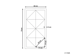 Sale Beliani Decorazione da parete HIESVILLE Legno di abete 75 cm chiaro Marrone