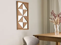 Sale Beliani Decorazione da parete HIESVILLE Legno di abete 75 cm chiaro Marrone
