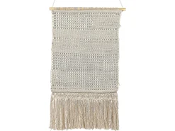 Best Beliani Decorazione da parete in tessuto GUJRAT Cotone 102 cm Beige