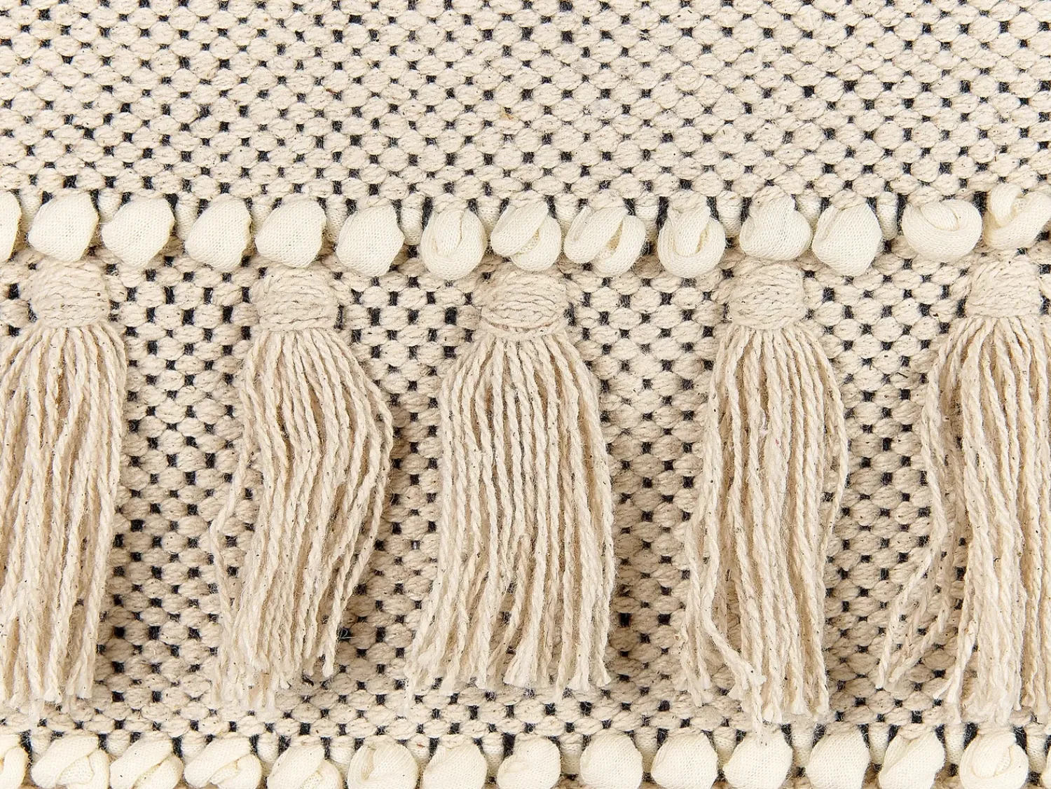 Best Beliani Decorazione da parete in tessuto GUJRAT Cotone 102 cm Beige