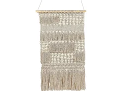 Best Beliani Decorazione da parete in tessuto GUJRAT Cotone 102 cm Beige