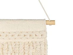 Sale Beliani Decorazione da parete in tessuto KAMOKE Cotone 103 cm Beige