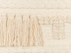Sale Beliani Decorazione da parete in tessuto KAMOKE Cotone 103 cm Beige