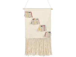 Best Beliani Decorazione da parete in tessuto BUREWALA Cotone 108 cm Beige