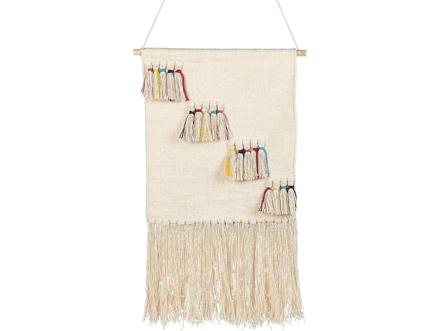 Best Beliani Decorazione da parete in tessuto BUREWALA Cotone 108 cm Beige