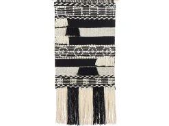 Sale Beliani Decorazione da parete in tessuto MURIDKE Cotone 145 cm Beige Beige Nero
