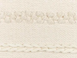 Best Beliani Decorazione da parete in tessuto DASKA Cotone 107 cm Beige Beige Nero