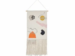 Outlet Beliani Decorazione da parete in tessuto KALAT Cotone 123 cm Multicolore