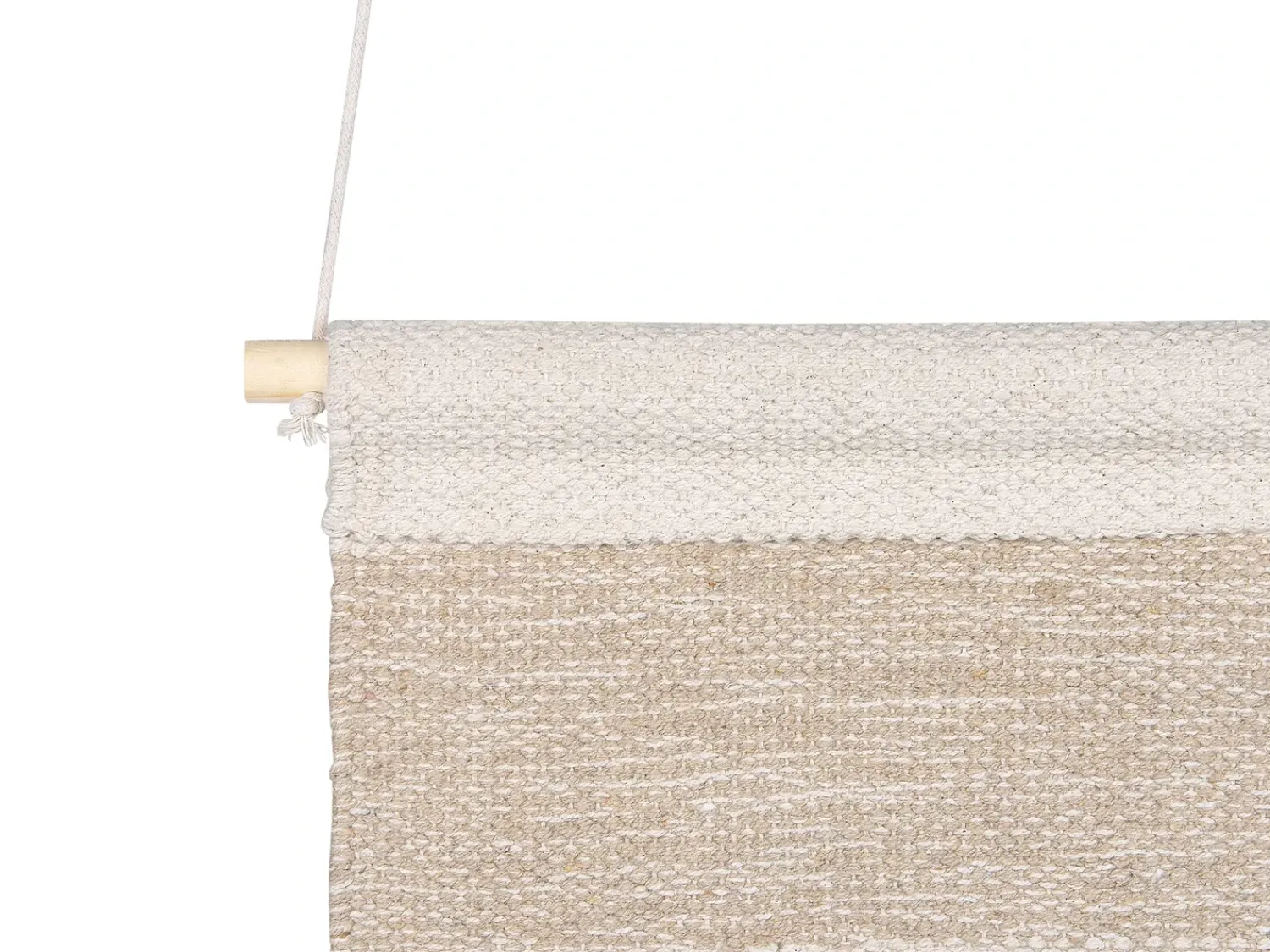 Beliani Decorazione da parete in tessuto SANGAR Cotone 84 cm Multicolore Bianco Beige Marrone Nero Rosa