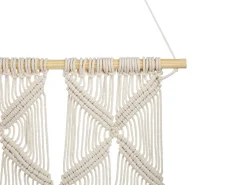 Best Beliani Decorazione da parete in tessuto KALADY Cotone 141 cm Beige Beige Blu