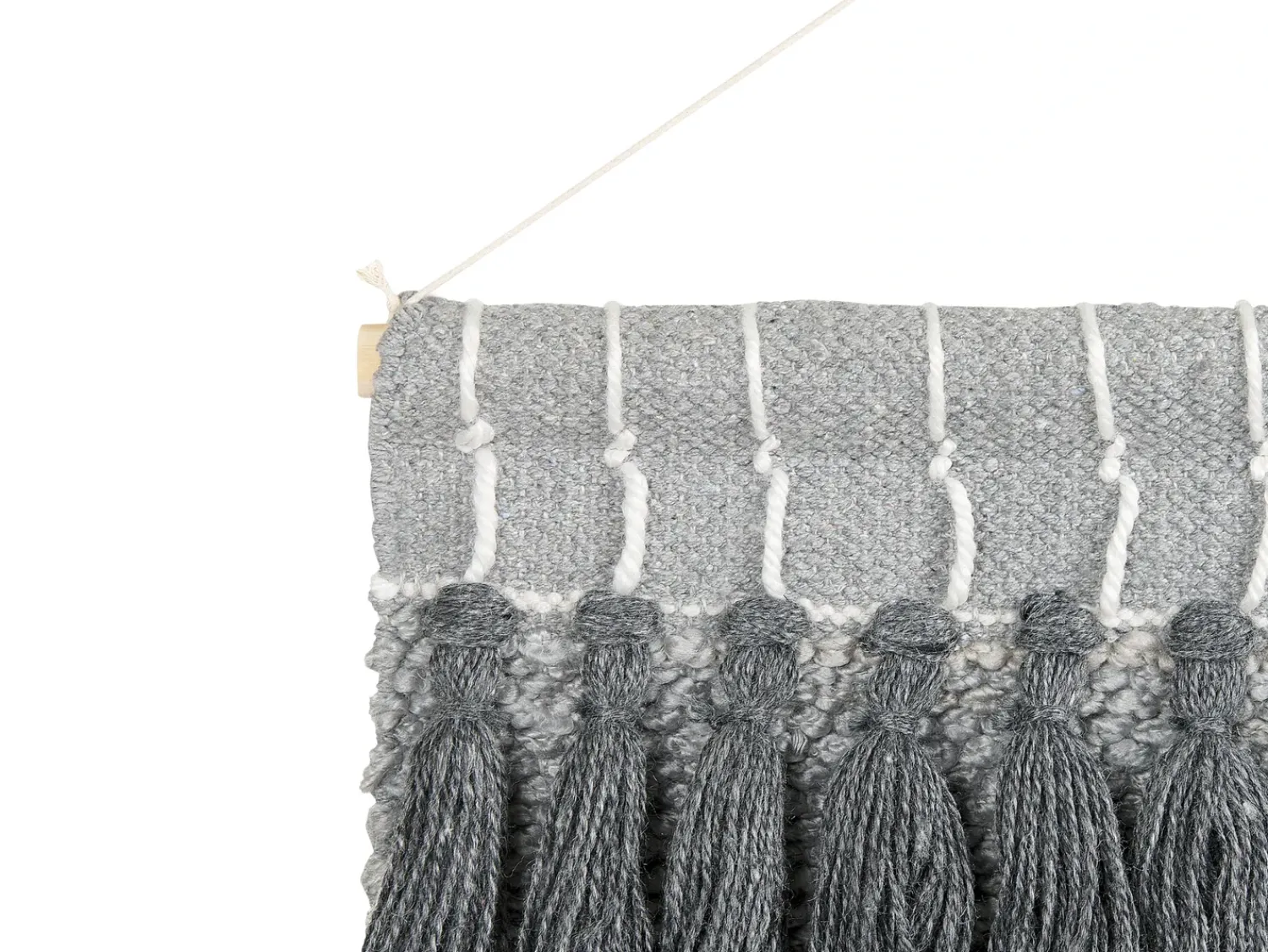 Hot Beliani Decorazione da parete in tessuto JIWA Cotone 106 cm Grigio