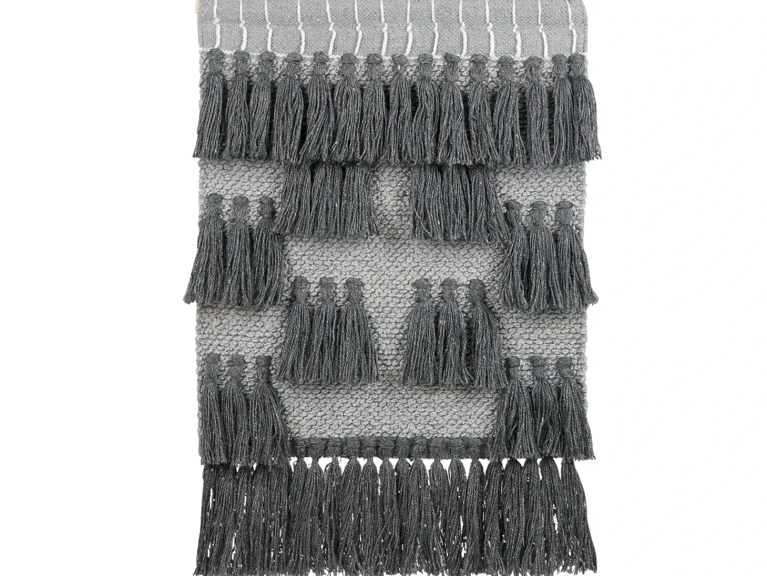 Hot Beliani Decorazione da parete in tessuto JIWA Cotone 106 cm Grigio