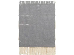 Discount Beliani Decorazione da parete in tessuto MAHRI Cotone 106 cm Grigio Beige Grigio