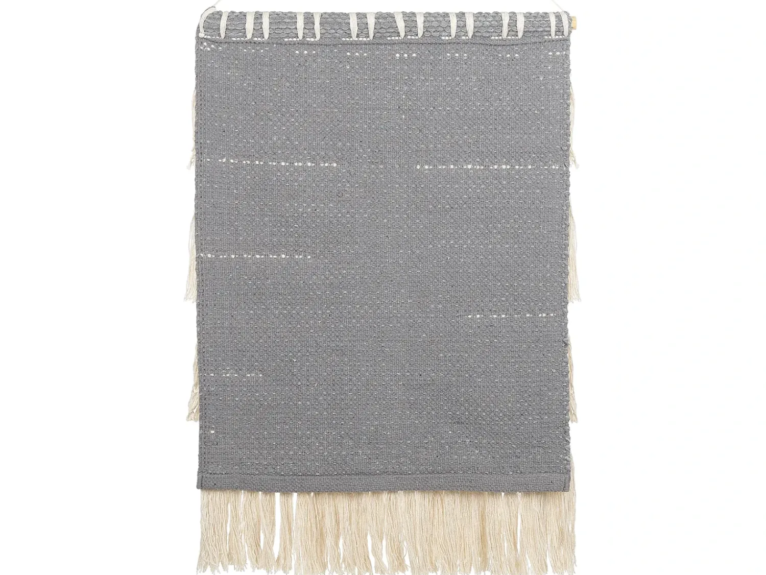 Discount Beliani Decorazione da parete in tessuto MAHRI Cotone 106 cm Grigio Beige Grigio