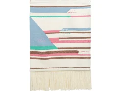 Online Beliani Decorazione da parete in tessuto MOOLA Cotone 109 cm Beige chiaro Beige Rosa Marrone Blu Verde