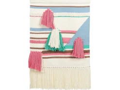 Online Beliani Decorazione da parete in tessuto MOOLA Cotone 109 cm Beige chiaro Beige Rosa Marrone Blu Verde