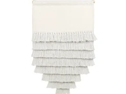 Sale Beliani Decorazione da parete in tessuto THUL Cotone 107 cm Bianco