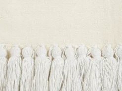 Sale Beliani Decorazione da parete in tessuto THUL Cotone 107 cm Bianco
