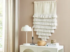 Sale Beliani Decorazione da parete in tessuto THUL Cotone 107 cm Bianco