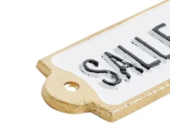 Online Beliani Decorazione da parete ISERE 6 cm Bianco Bianco Nero