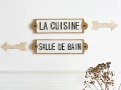 Online Beliani Decorazione da parete ISERE 6 cm Bianco Bianco Nero