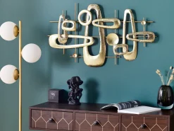 Clearance Beliani Decorazione da parete MANGANESE Metallo 50 cm Oro
