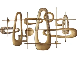 Clearance Beliani Decorazione da parete MANGANESE Metallo 50 cm Oro
