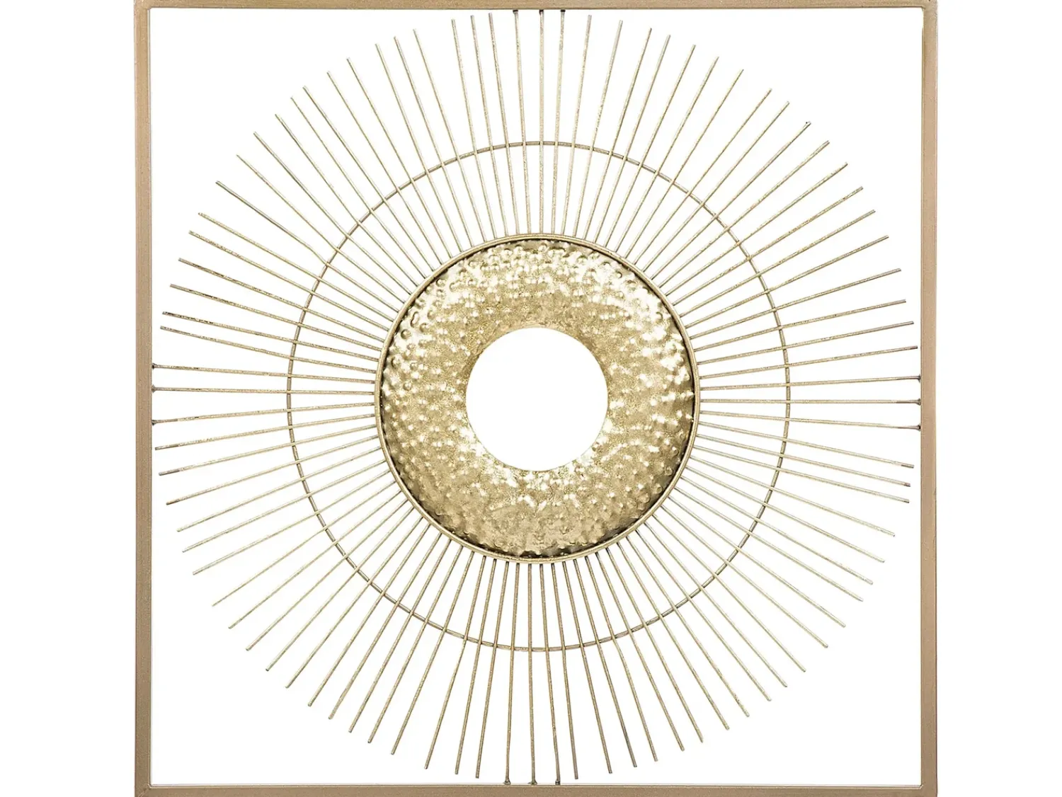 Clearance Beliani Decorazione da parete MERCURY Metallo 50 cm Oro