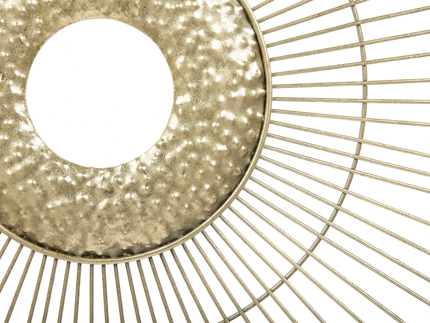 Clearance Beliani Decorazione da parete MERCURY Metallo 50 cm Oro