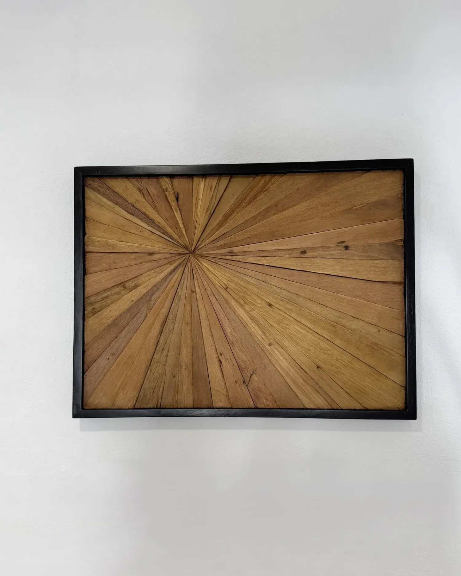Outlet Beliani Decorazione da parete MERIDA Legno di teak 60 cm Marrone