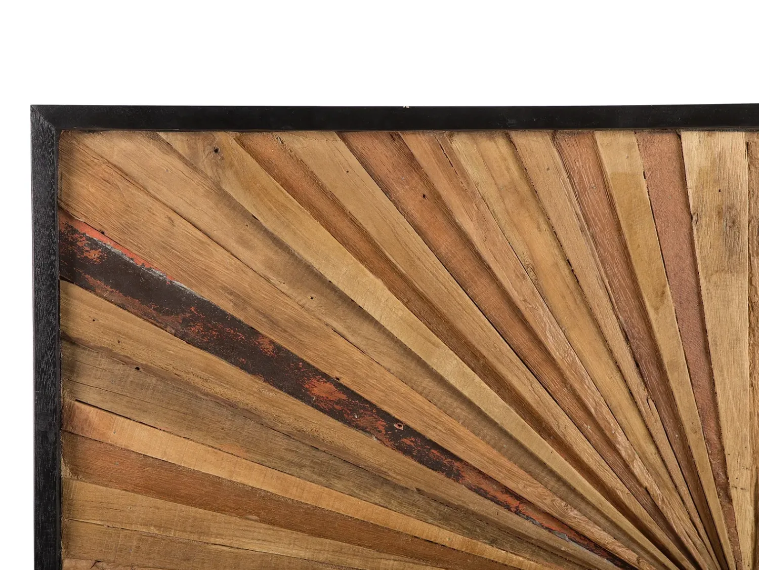 Outlet Beliani Decorazione da parete MERIDA Legno di teak 60 cm Marrone