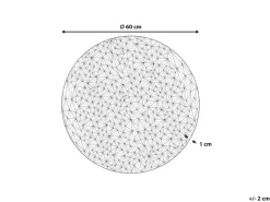 Online Beliani Decorazione da parete MOSCAVIDE Metallo 60 cm Argento