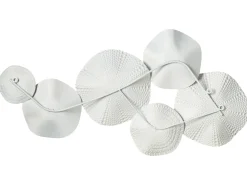 New Beliani Decorazione da parete NEODYNIUM Metallo 47 cm Bianco Bianco Oro