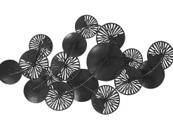 Hot Beliani Decorazione da parete OSMIUM Metallo 50 cm Argento Bianco Oro Argento
