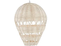 Hot Beliani Decorazione da parete Palloncino BEMBA Rattan 60 cm Naturale Beige Naturale