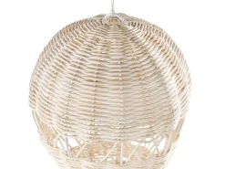 Hot Beliani Decorazione da parete Palloncino BEMBA Rattan 60 cm Naturale Beige Naturale