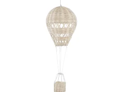 Hot Beliani Decorazione da parete Palloncino BEMBA Rattan 60 cm Naturale Beige Naturale