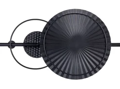 Hot Beliani Decorazione da parete RUTHENIUM Metallo 59 cm Nero Bianco Oro Nero