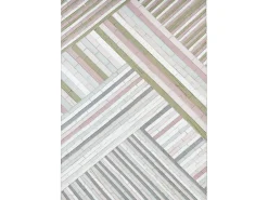 Discount Beliani Decorazione da parete TEMBESI Vetro 70 cm Multicolore Bianco Grigio Rosa Multicolore Verde