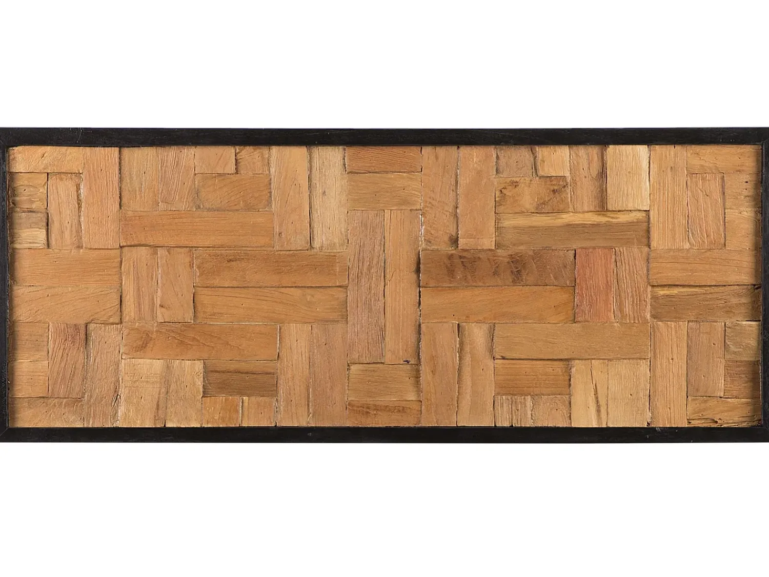 Hot Beliani Decorazione da parete TOLUCA Legno di teak 40 cm Marrone