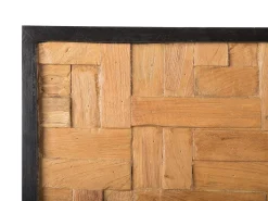 Hot Beliani Decorazione da parete TOLUCA Legno di teak 40 cm Marrone