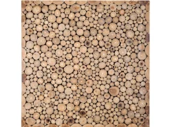 Online Beliani Decorazione da parete TWIG Legno di teak 85 cm chiaro Marrone